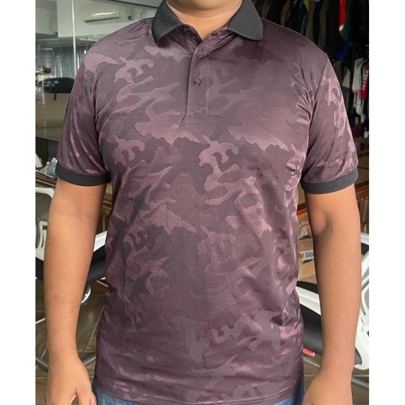 Mens Polo Classic Red wine