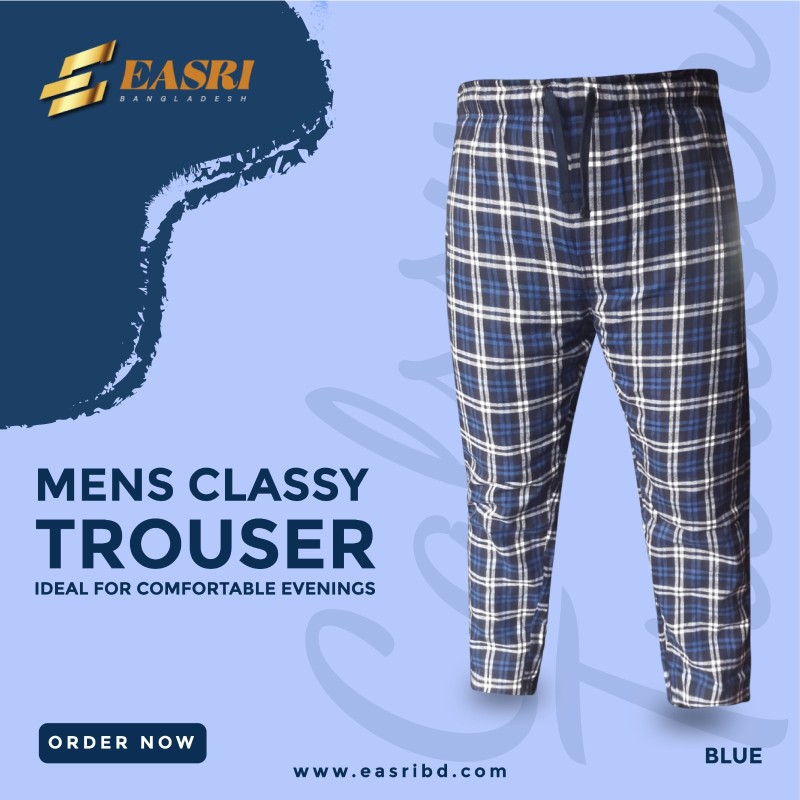 Mens Classy Trouser Blue
